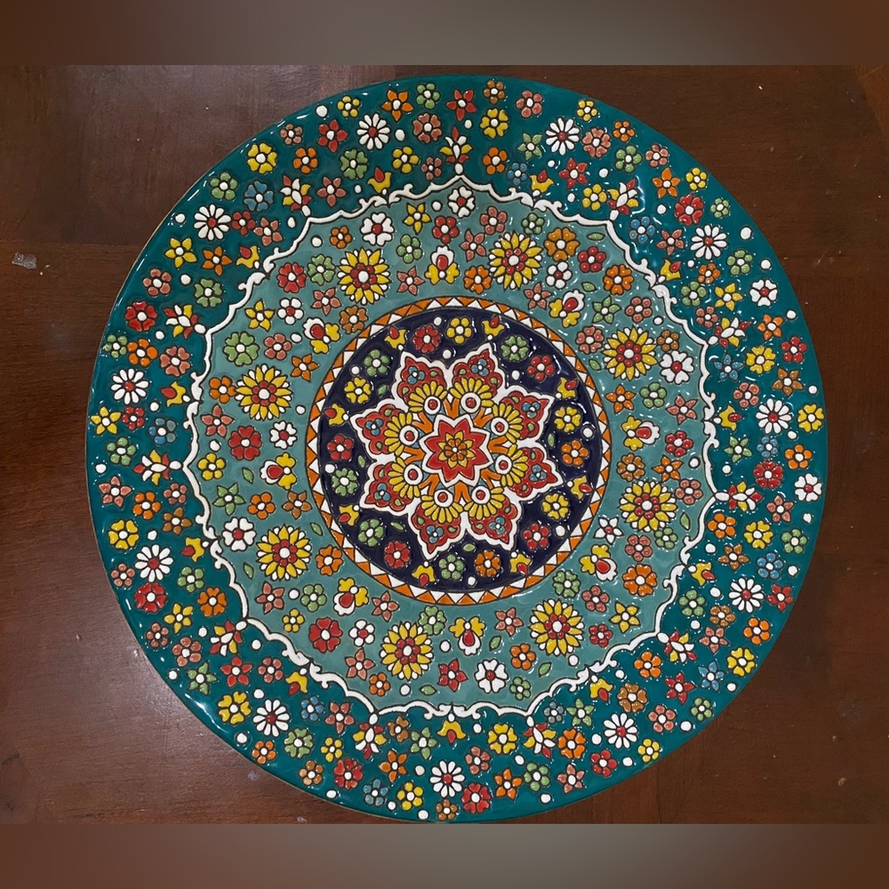 Handmade wall art plate